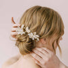 bride handmade flower hairpins by twigsandhoney