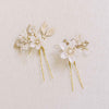 bride handmade flower hairpins by twigsandhoney