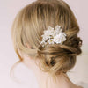 clay rose and pearl bridal hairpin by twigs & honey