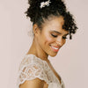 bridal clay flower hair pin by twigs & honey