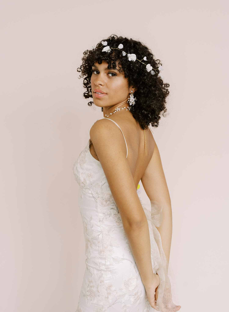 layering bridal floral hair vine by twigs & honey