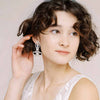 pearl bead bridal bow earrings by twigs & honey