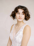pearl bead bridal bow earrings by twigs & honey