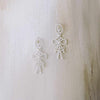 pearl bead bridal bow earrings by twigs & honey
