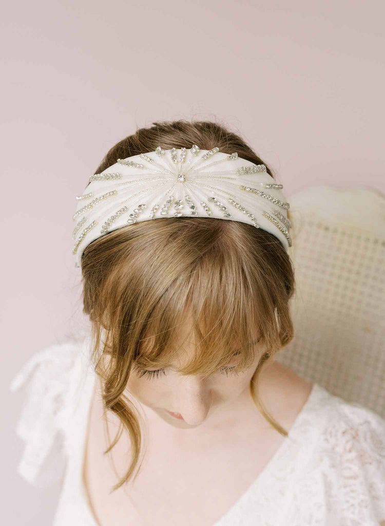 Crystal swirl bridal headband - Style #2182
