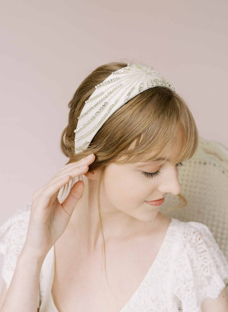 Crystal swirl bridal headband - Style #2182