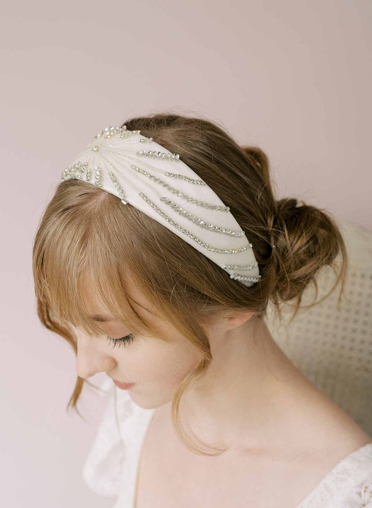 Crystal swirl bridal headband - Style #2182