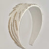 embroidered bridal crystal headband by twigs & honey