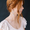 crystal and silk wedding earrings by twigs & honey