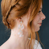 crystal and silk wedding earrings by twigs & honey