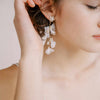 crystal and silk wedding earrings by twigs & honey