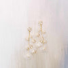 crystal and silk wedding earrings by twigs & honey