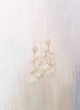 crystal and silk wedding earrings by twigs & honey