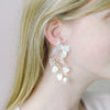 bridal bow and pearl earrings by twigs & honey