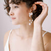 bridal bow and pearl earrings by twigs & honey