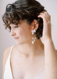 bridal bow and pearl earrings by twigs & honey