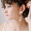 bridal bow and pearl earrings by twigs & honey