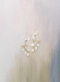 bridal bow and pearl earrings by twigs & honey