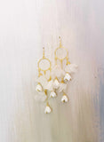 Handmade bridal flower earrings by twigs and honey