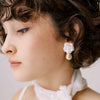 rose and pearl bridal earrings by twigs and honey