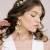 handmade bridal floral earrings by twigs & honey