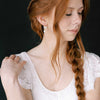 pearl and crystal bow bridal earrings by twigs and honey