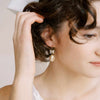 pearl and crystal bow bridal earrings by twigs and honey