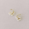 bridal pearl and gold hoop earrings by twigs and honey