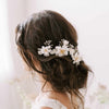 magnolia flower bridal hair pin set by twigs and honey