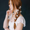 handmade clay flower hair pin set by twigs & honey