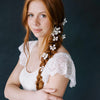 handmade clay flower hair pin set by twigs & honey