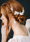 bridal flower headpiece by twigs and honey