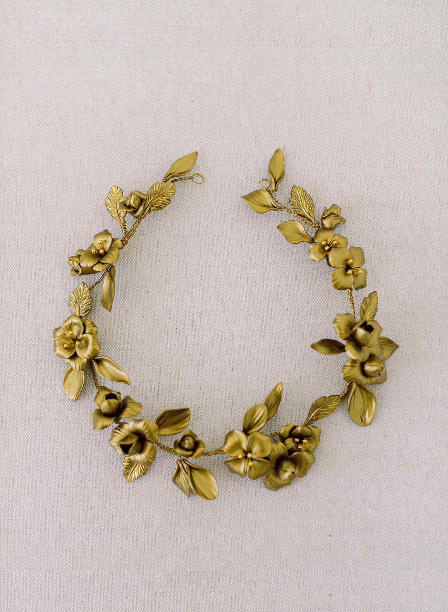 Gilded blossoms regal hair vine - Style #2330