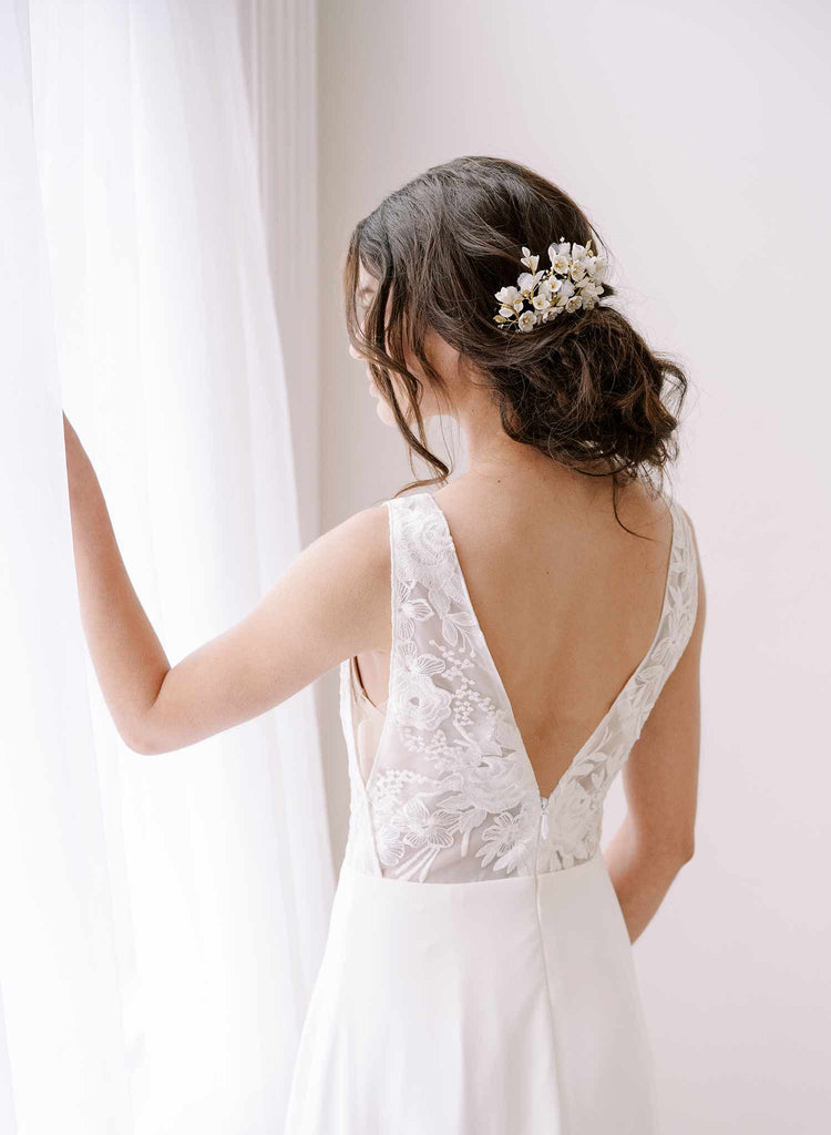 bridal handmade hair come with silk by twigs & honey