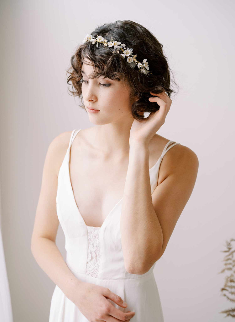 bridal blossom hair vine by twigs and honey
