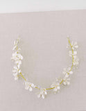 bridal handmade flower hair vine by twigs and honey