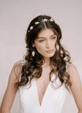 pearl bridal headband gold by twigs and honey