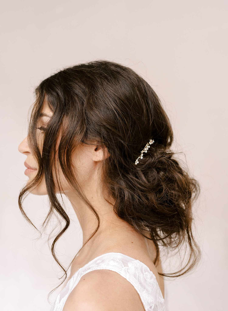 bridal crystal hair comb headpiece by twigs and honey