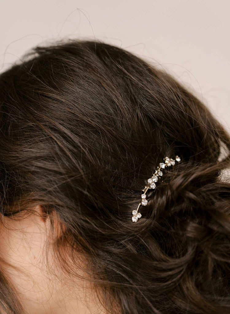 bridal crystal hair comb headpiece by twigs and honey