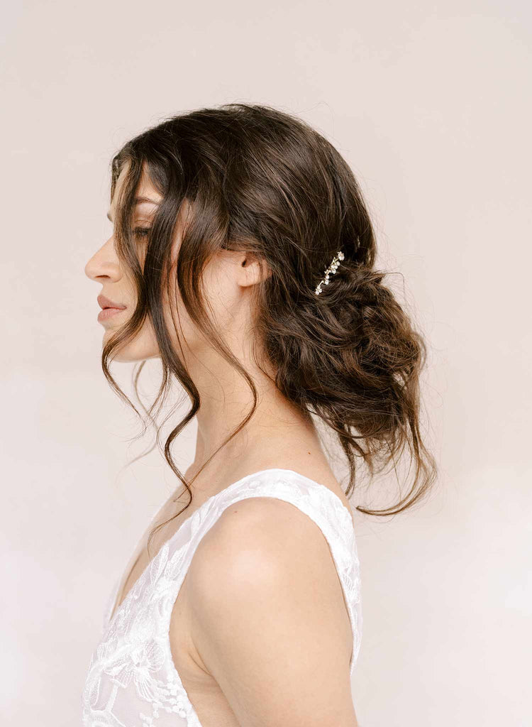 bridal crystal hair comb headpiece by twigs and honey