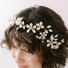 handmade magnolia flower bridal hair vine by twigs & honey