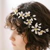 handmade magnolia flower bridal hair vine by twigs & honey