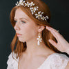 handmade magnolia flower bridal hair vine by twigs & honey