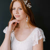 handmade magnolia flower bridal hair vine by twigs & honey