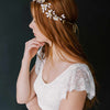 handmade magnolia flower bridal hair vine by twigs & honey
