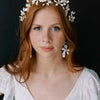 handmade magnolia flower bridal hair vine by twigs & honey