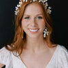 handmade magnolia flower bridal hair vine by twigs & honey