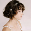 hand wired bridal bead and pearl hair vine by twigs and honey