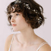 hand wired bridal bead and pearl hair vine by twigs and honey