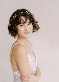 hand wired bridal bead and pearl hair vine by twigs and honey